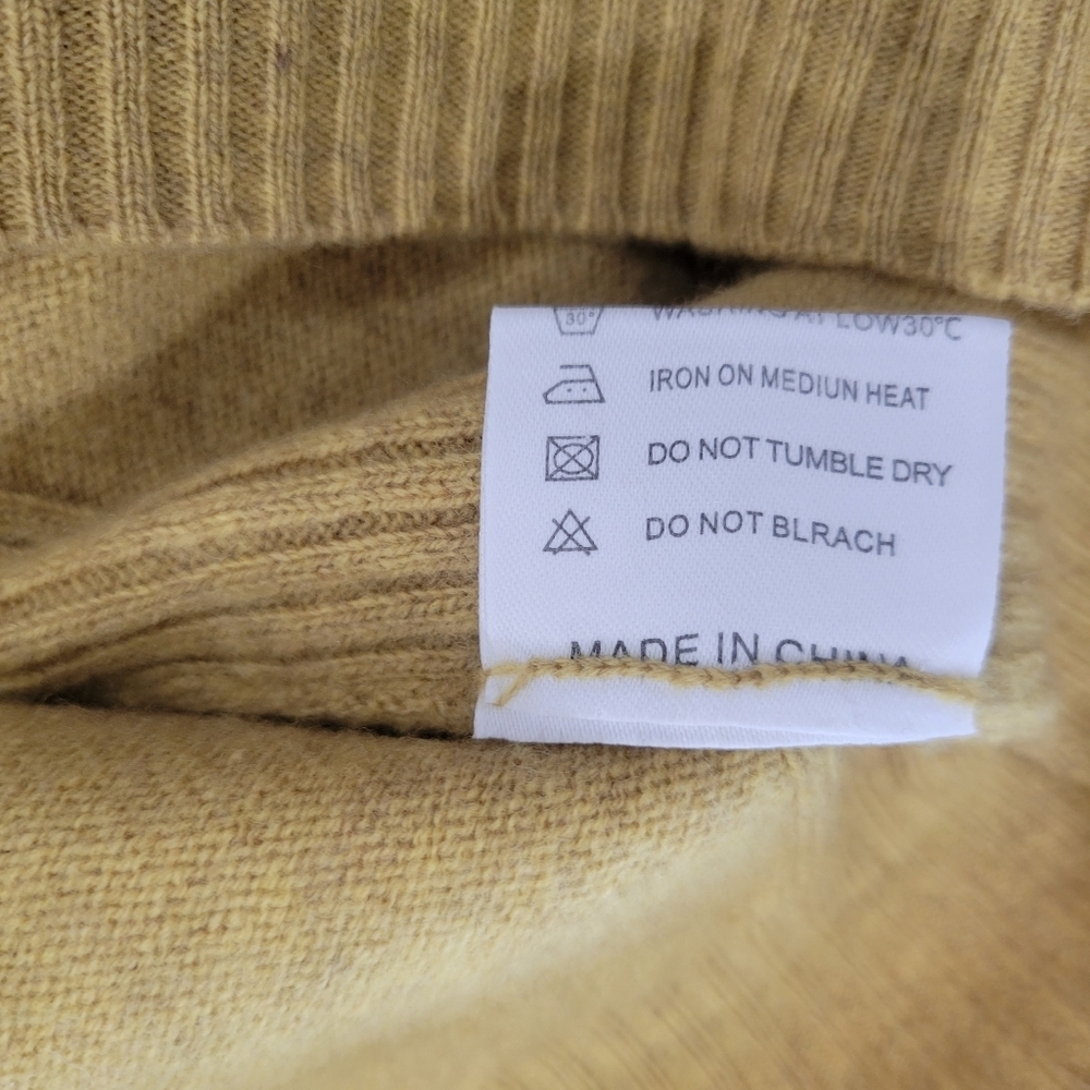 LINY XIN Women's Superfine Merino Wool Knitted Pullover Sweater Size XL - Picture 10 of 11